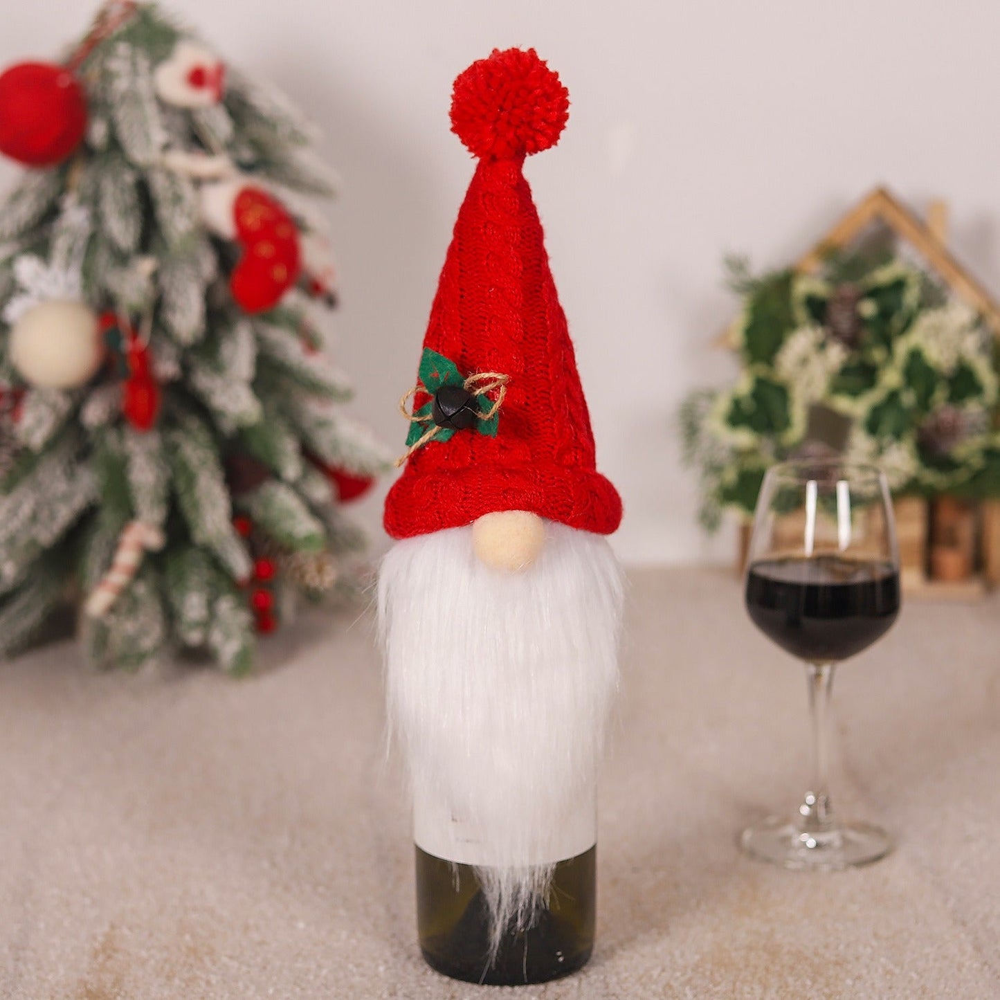 Christmas Decoration  Wine Bottle Forester Faceless (Copy)