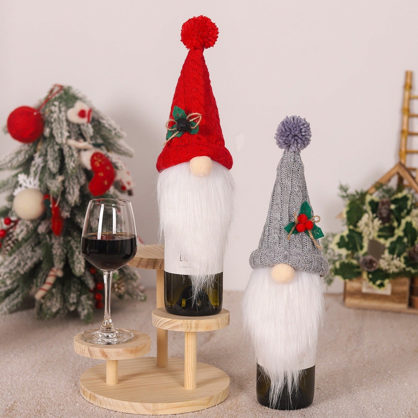 Christmas Decoration  Wine Bottle Forester Faceless (Copy)